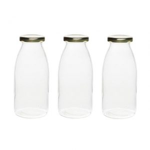 Weithals-Glasflaschen für Milch und Smoothies